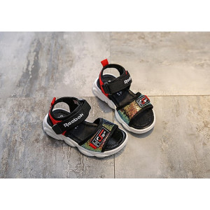 Босоніжки дитячі Reebok Replika чорно-червоні