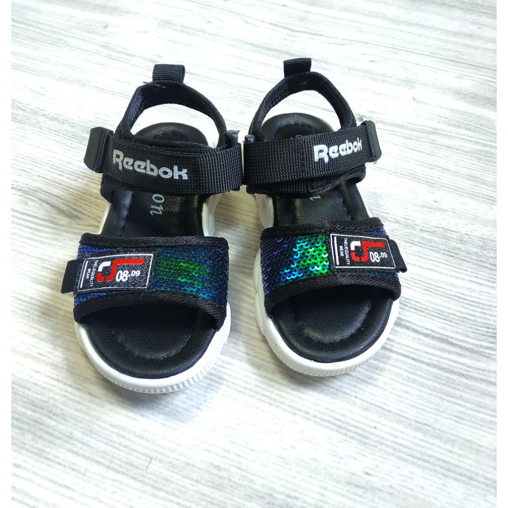 Босоніжки дитячі Reebok Replika чорно-зелені