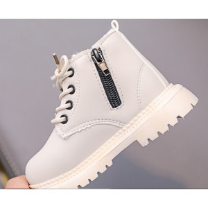 Черевички дитячі з хутром зимові like timberland білий