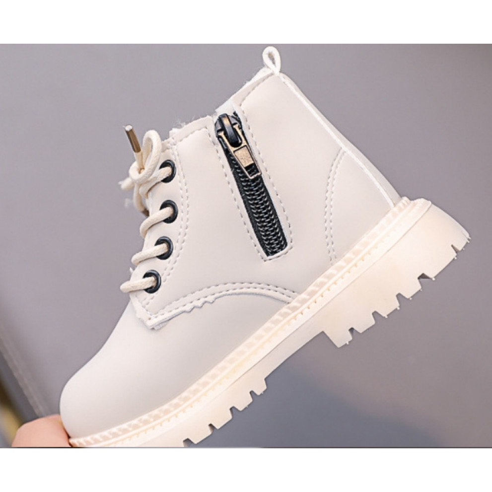 Черевички дитячі з хутром зимові like timberland білий