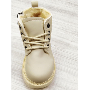 Черевички дитячі з хутром зимові like timberland білий