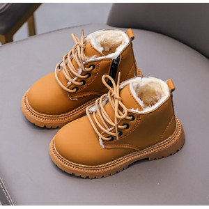 Черевички дитячі з хутром зимові like timberland коричневий