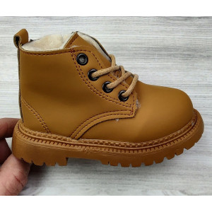 Черевички дитячі з хутром зимові like timberland коричневий