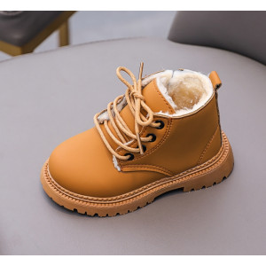 Черевички дитячі з хутром зимові like timberland коричневий