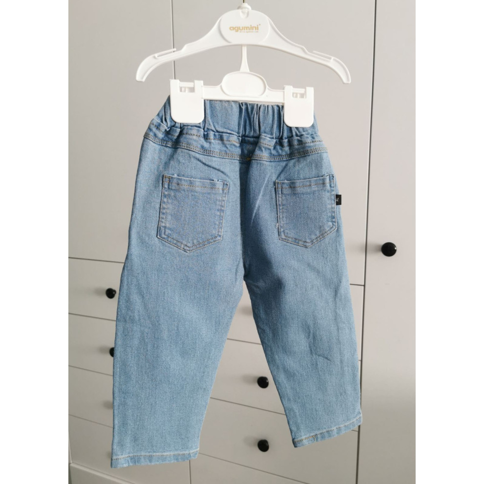 Джинси для дівчинки сині Pink Hearts 10094