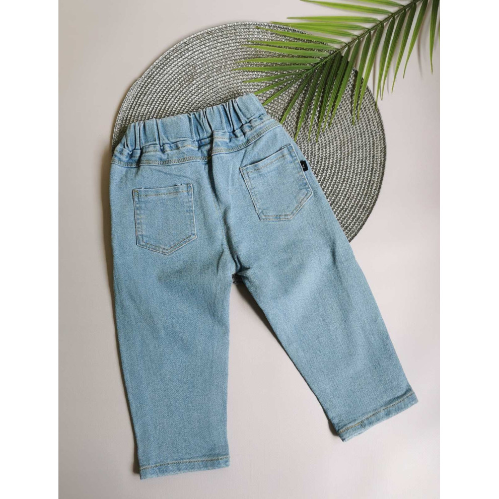 Джинси для дівчинки сині Pink Hearts 10094