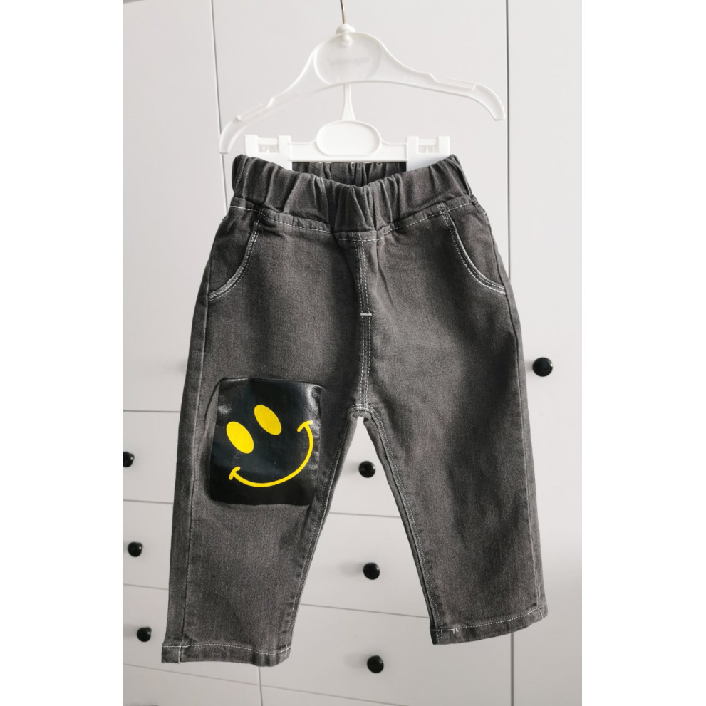 Джинси для хлопчика Smile чорні 10095