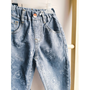 Джинси хлопчику сині з ведмедиками 10321