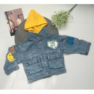 Джинсівка Oops з жовтими вставками 10543