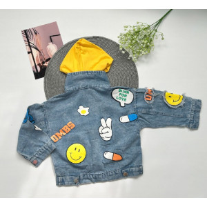 Джинсівка Oops з жовтими вставками 10543