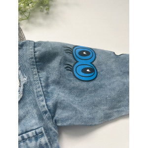 Джинсівка Oops з жовтими вставками 10543