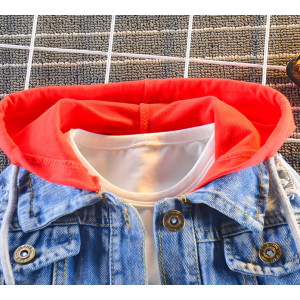 Джинсівка YOHNTNTY з червоними вставками 10540