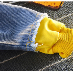 Джинсівка YOHNTNTY з жовтими вставками 10541