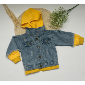 Джинсівка YOHNTNTY з жовтими вставками 10541