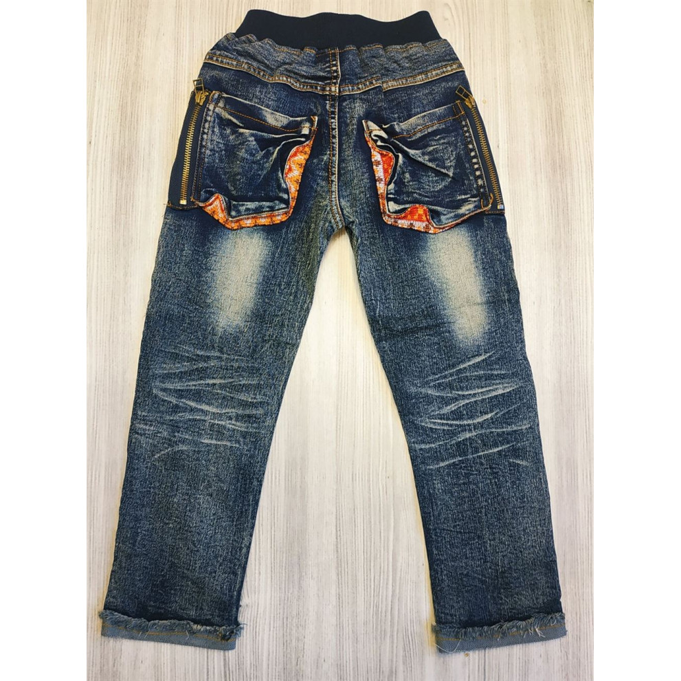 Джинси для хлопчиків в'язана кишеня 2839