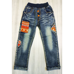 Джинси для хлопчиків в'язана кишеня 2839