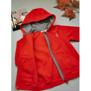 Флісова кофтинка червона 30002