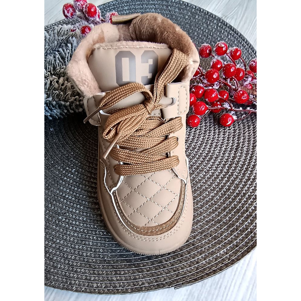 Хайтопи демі Diamond 2 на липучці бежеві