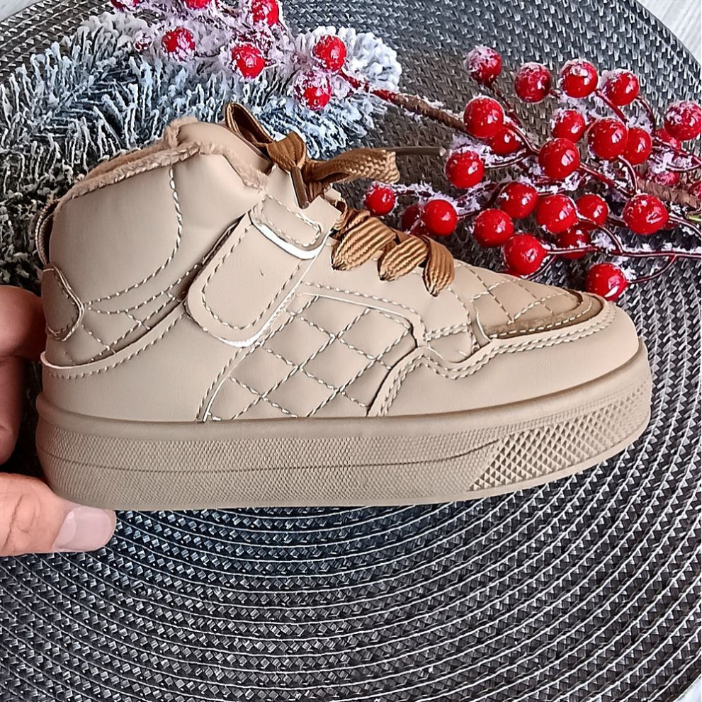 Хайтопи демі Diamond 2 на липучці бежеві