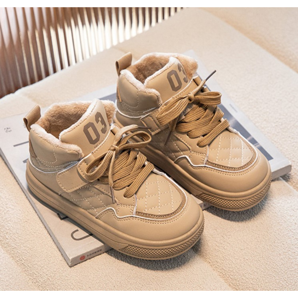 Хайтопи демі Diamond 2 на липучці бежеві