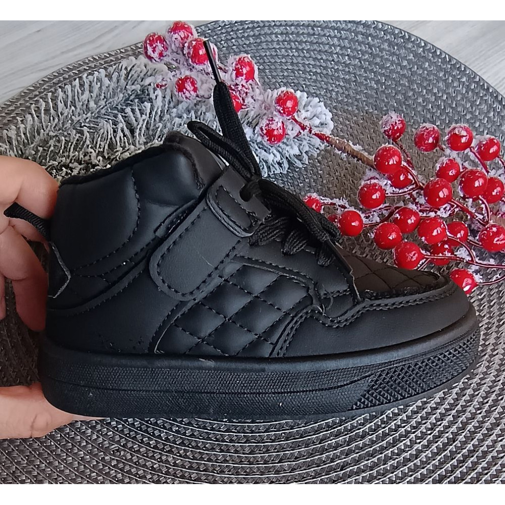 Хайтопи демі Diamond 2 на липучці чорні