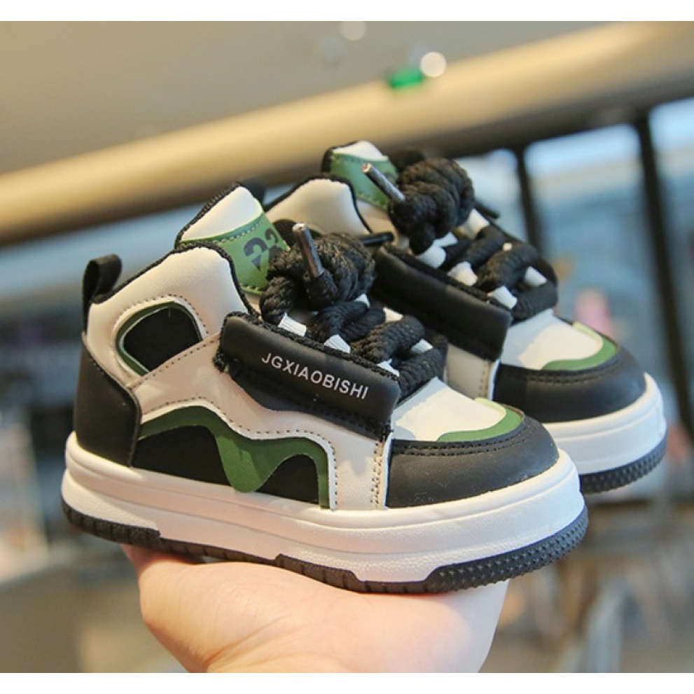 Хайтопи дитячі XIA чорно-зелені