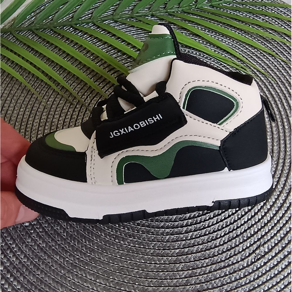 Хайтопи дитячі XIA чорно-зелені