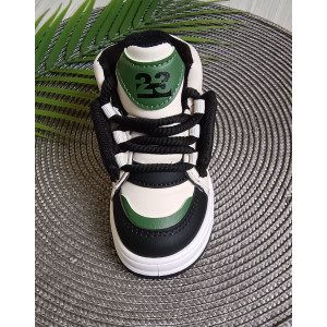 Хайтопи дитячі XIA чорно-зелені