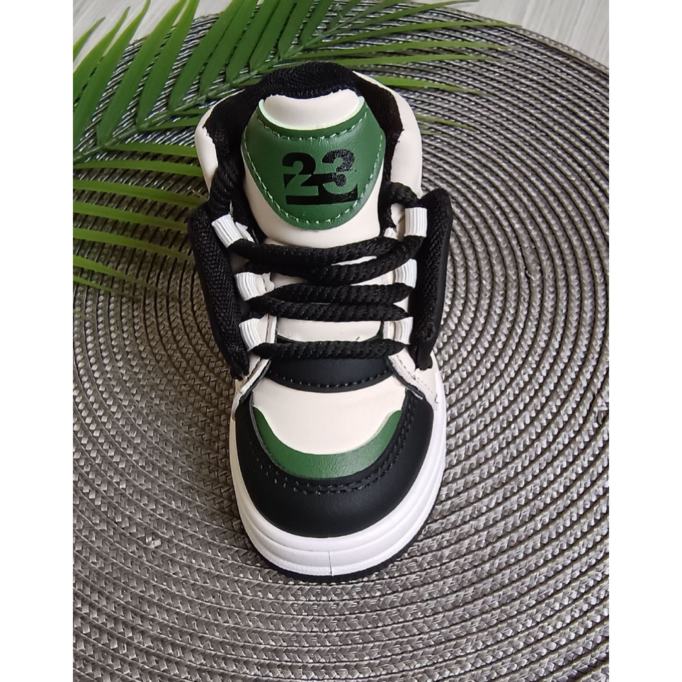 Хайтопи дитячі XIA чорно-зелені