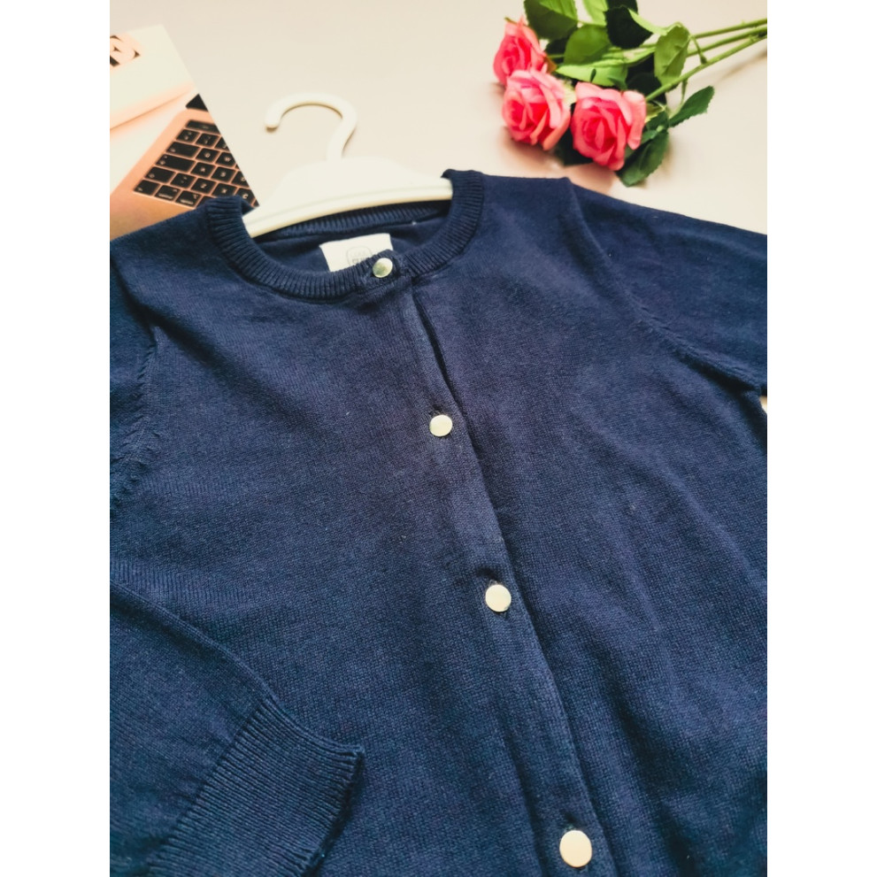 Кардиган для дівчинки темно-синій 30126