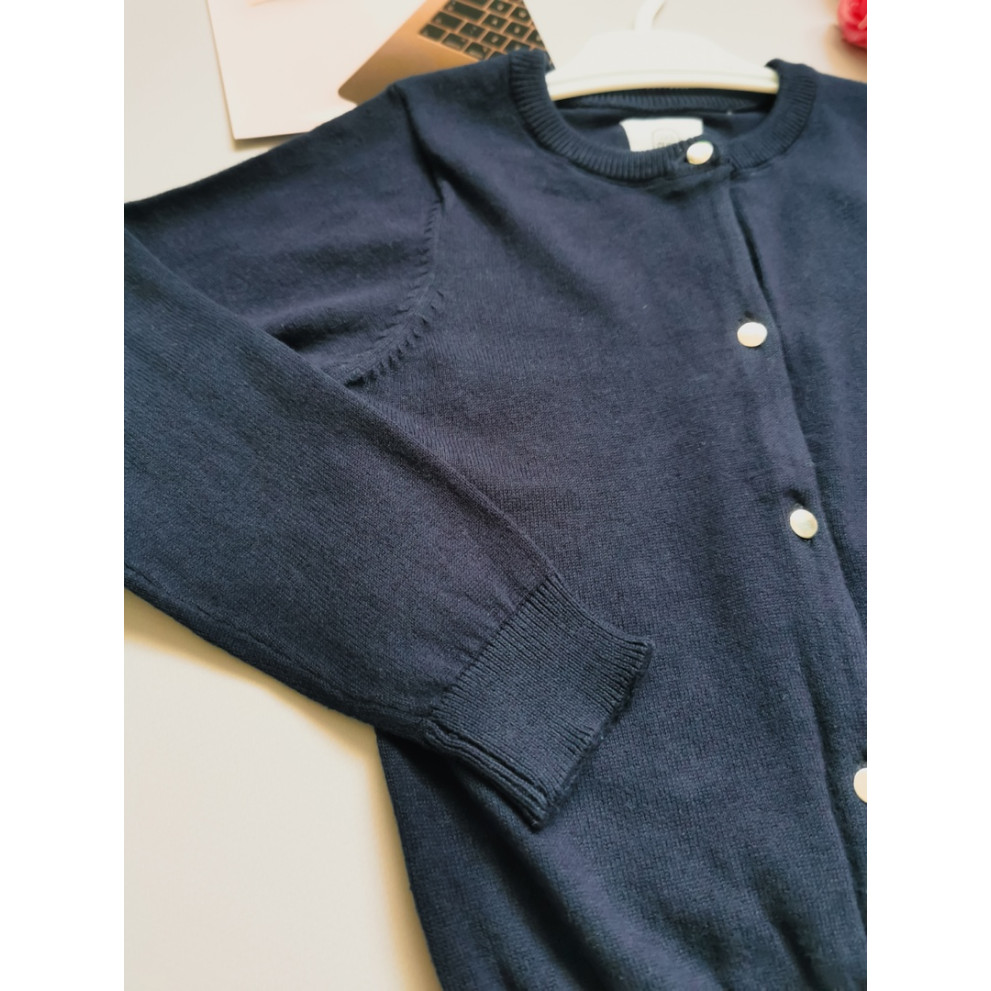 Кардиган для дівчинки темно-синій 30126