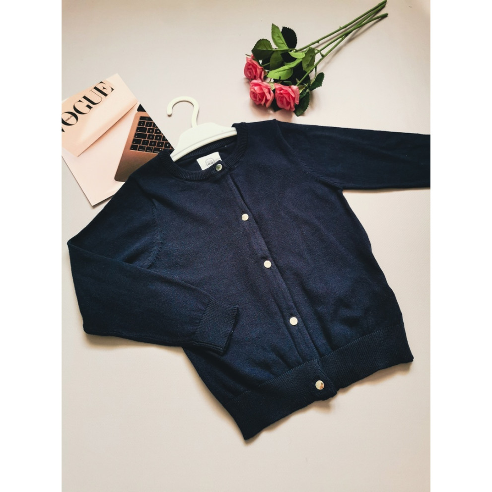 Кардиган для дівчинки темно-синій 30126