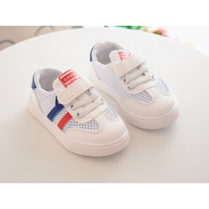 Кеди літні дихаюча сітка BXWA з синіми смужками