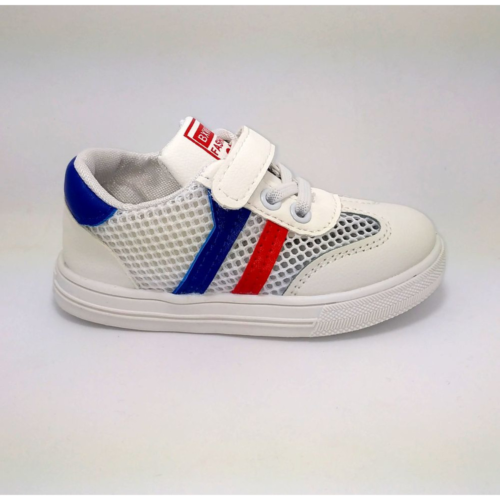 Кеди літні дихаюча сітка BXWA з синіми смужками