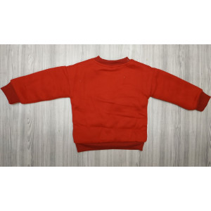 Кофта дитяча утеплена з єдинорогом червона