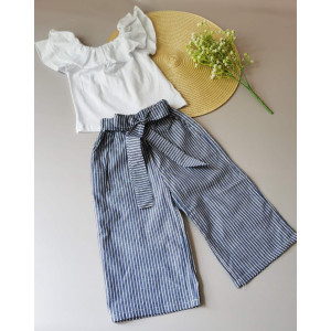 Комплект дівчинці полосаті штанці 2141