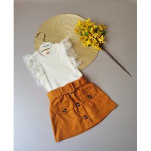 Комплект для дівчинки майка і спідничка 10051