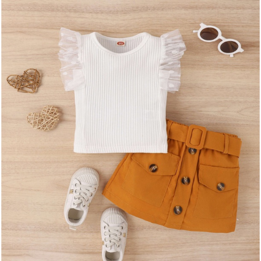 Комплект для дівчинки майка і спідничка 10051