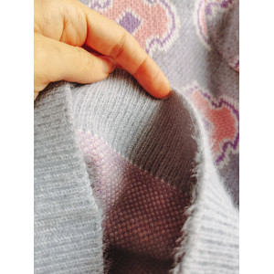 Комплект для дівчинки зі спідничкою в'язаний блакитний 10264