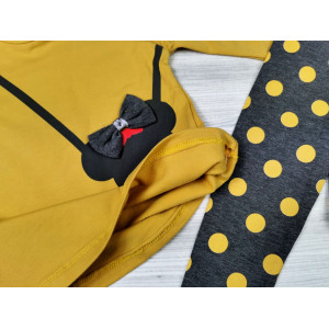 Комплект для дівчинки жовтий верх 4865