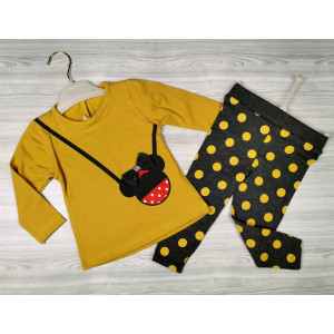 Комплект для дівчинки жовтий верх 4865