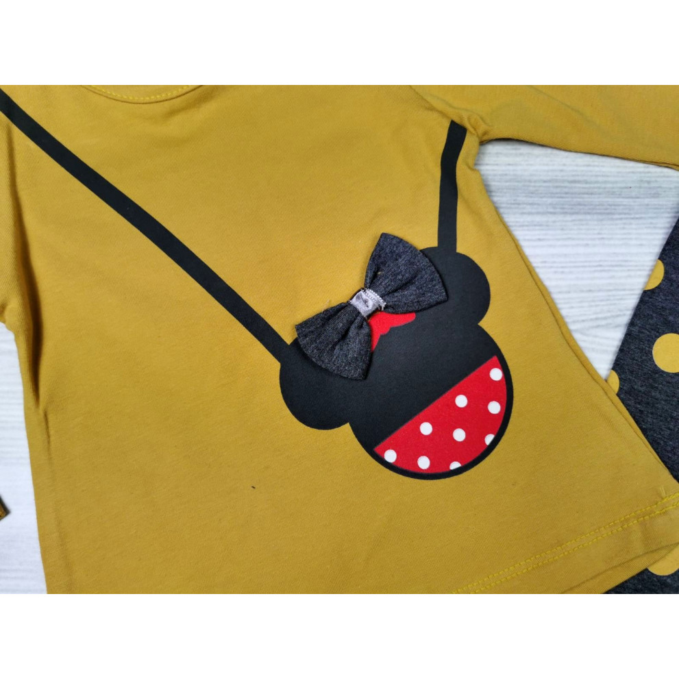 Комплект для дівчинки жовтий верх 4865