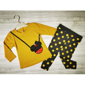 Комплект для дівчинки жовтий верх 4865