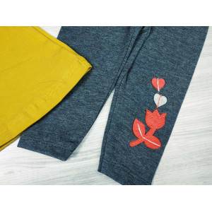 Комплект для дівчинки Flowers жовтий 4761