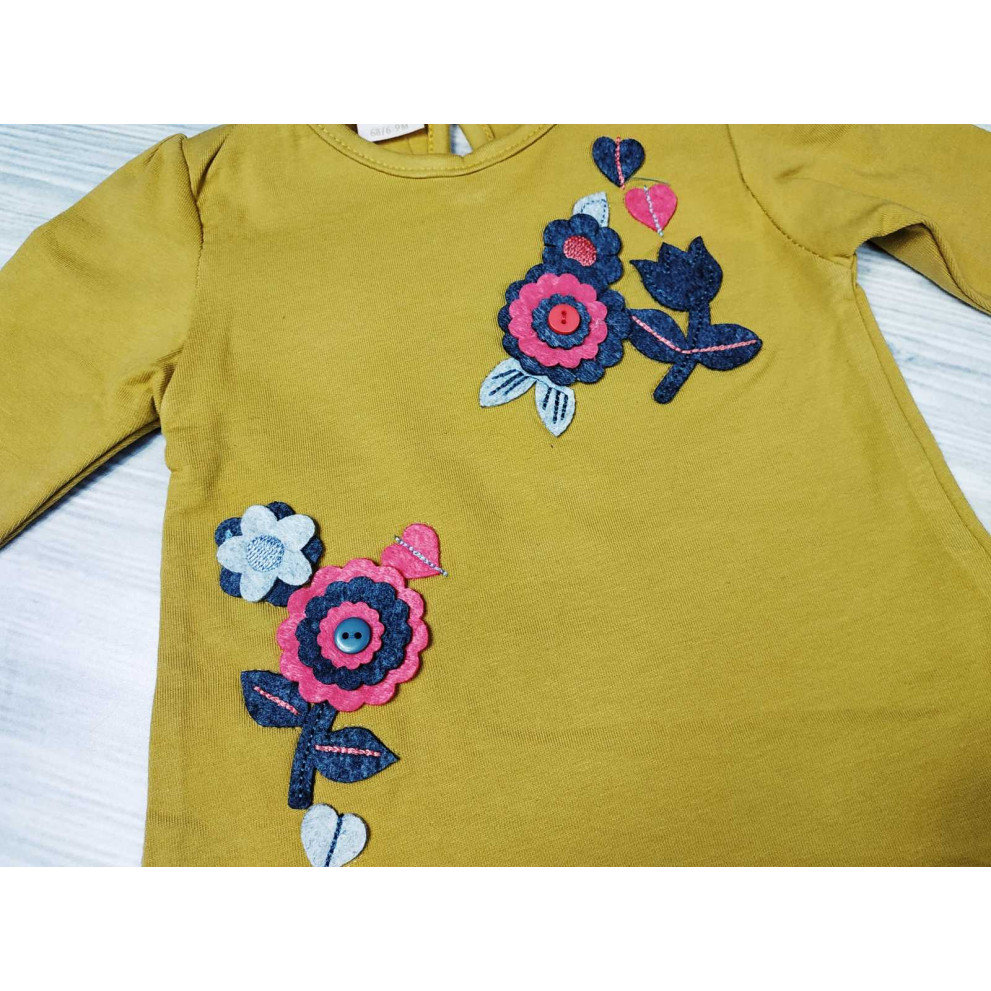 Комплект для дівчинки Flowers жовтий 4761