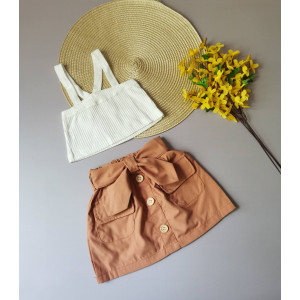 Комплект для дівчинки топ і спідничка 10049