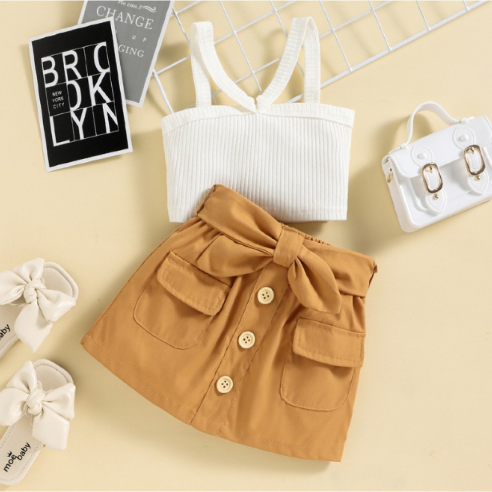 Комплект для дівчинки топ і спідничка 10049