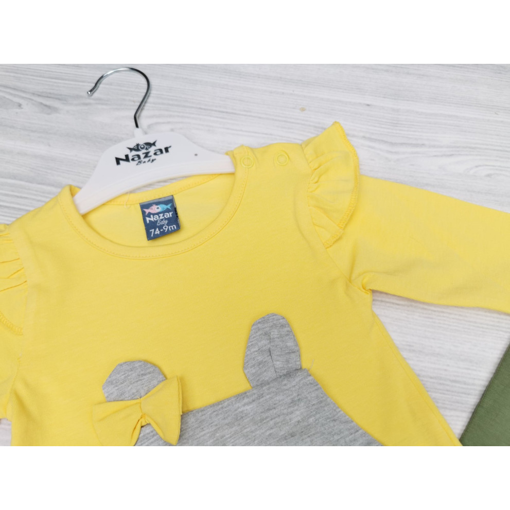 Комплект для дівчинки жовтий 1761