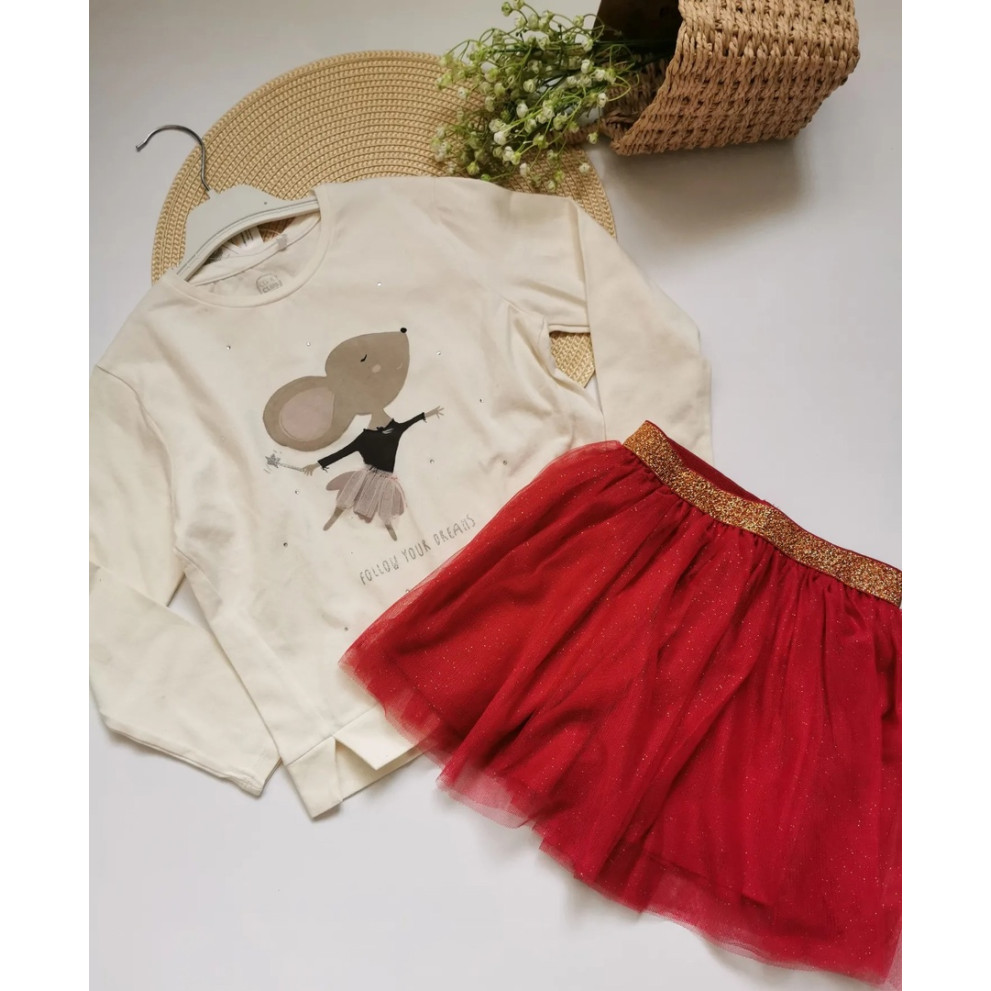 Комплект для дівчинки зі спідничкою 30243