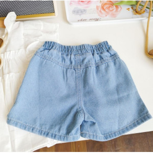 Костюм для дівчинки з джинсовими шортами 10516